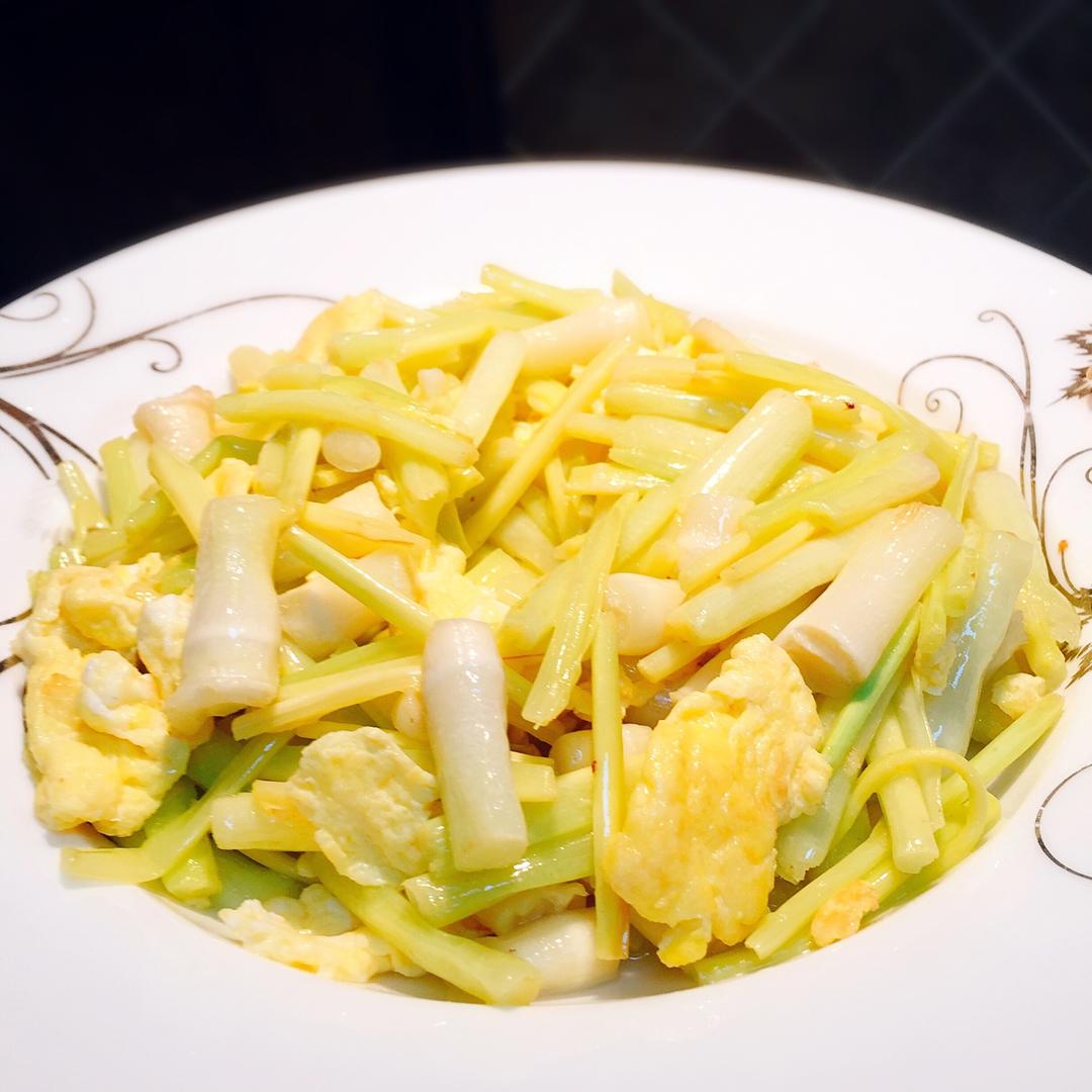 茭白丝炒蛋