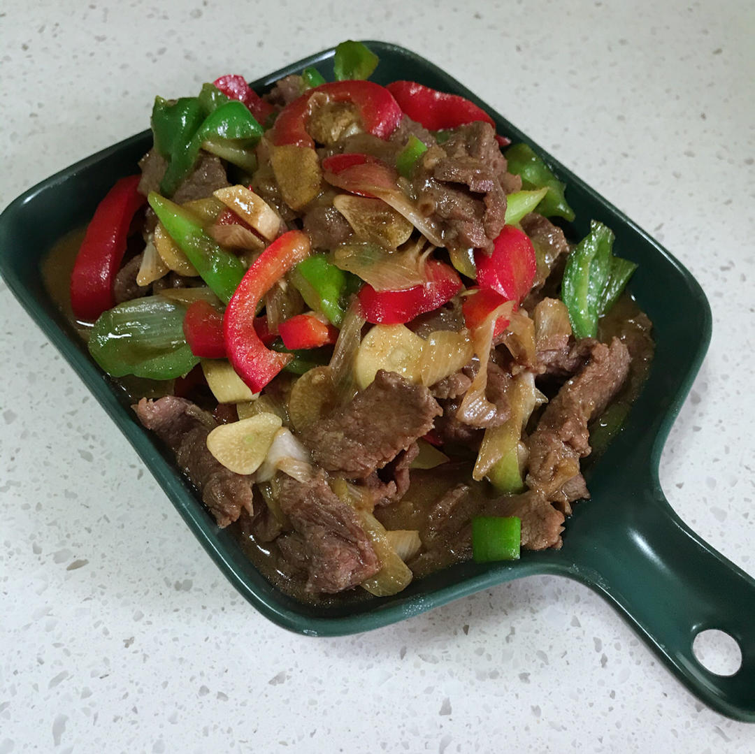 孜然大葱炒牛肉