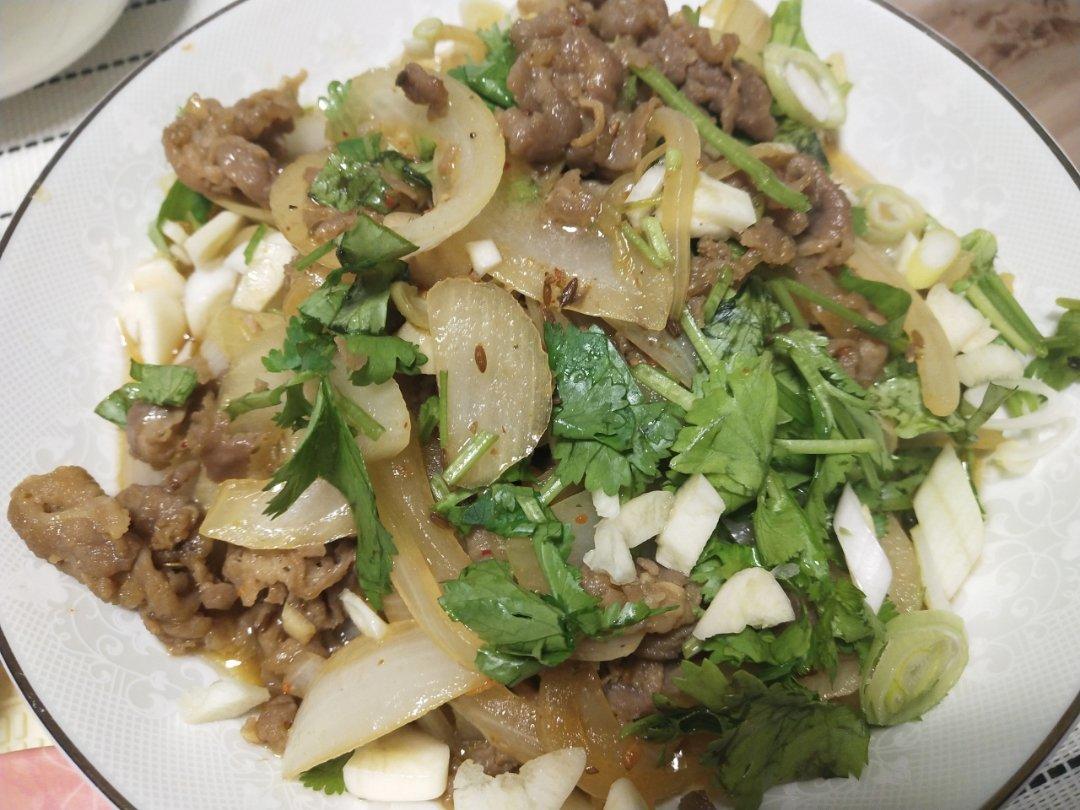 洋葱孜然羊肉片