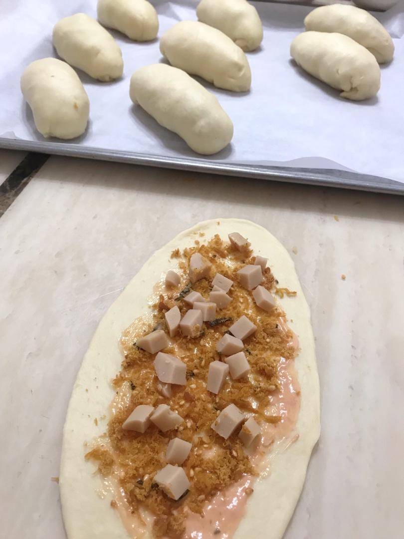 香葱火腿肉松面包