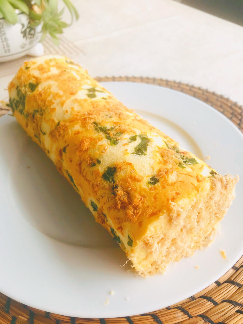 香葱肉松卷 蛋糕卷-无敌美味