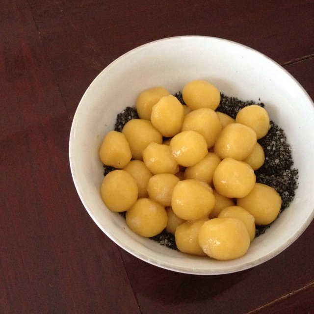 酒酿南瓜豆沙圆