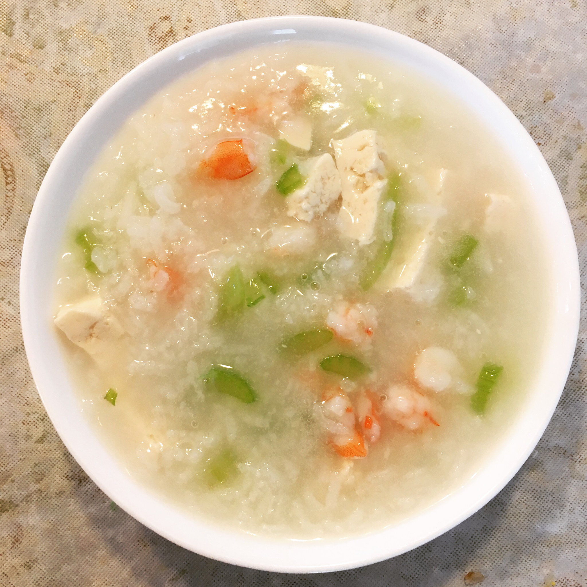 鲜虾香芹粥
