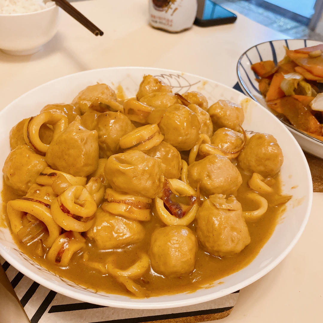 咖喱鱼蛋