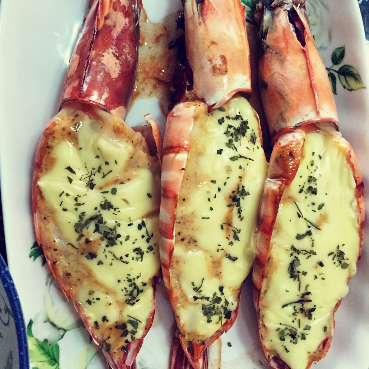 芝士烤虾（无蒜蓉版）