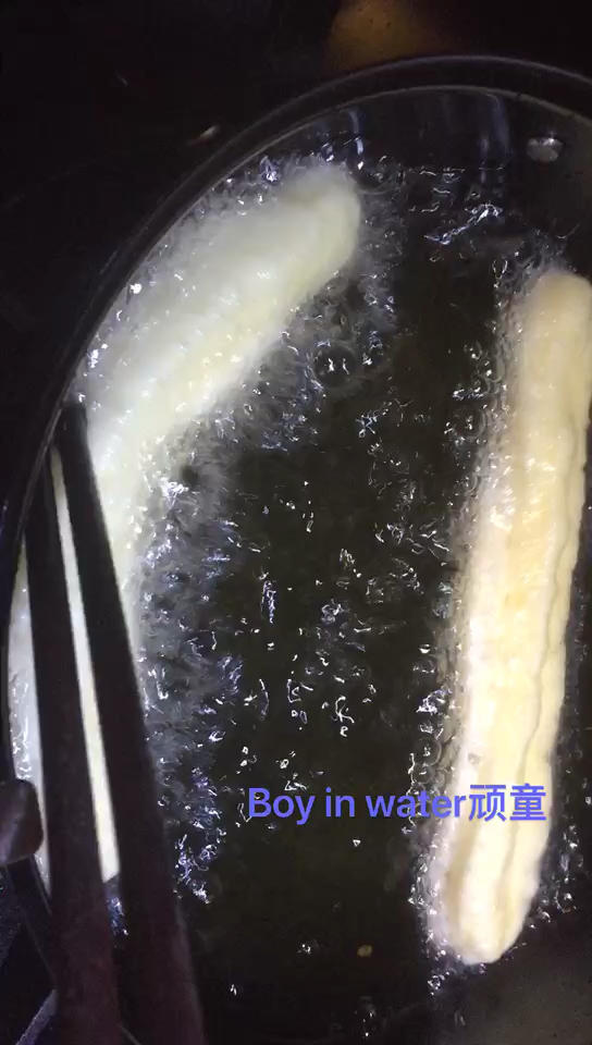 健康油条～没有一滴水，没有泡打粉没有……