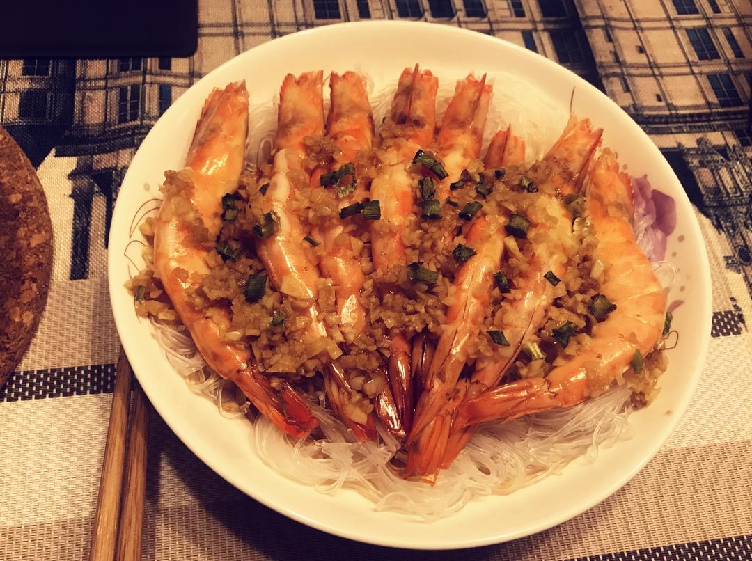 蒜蓉蒸虾