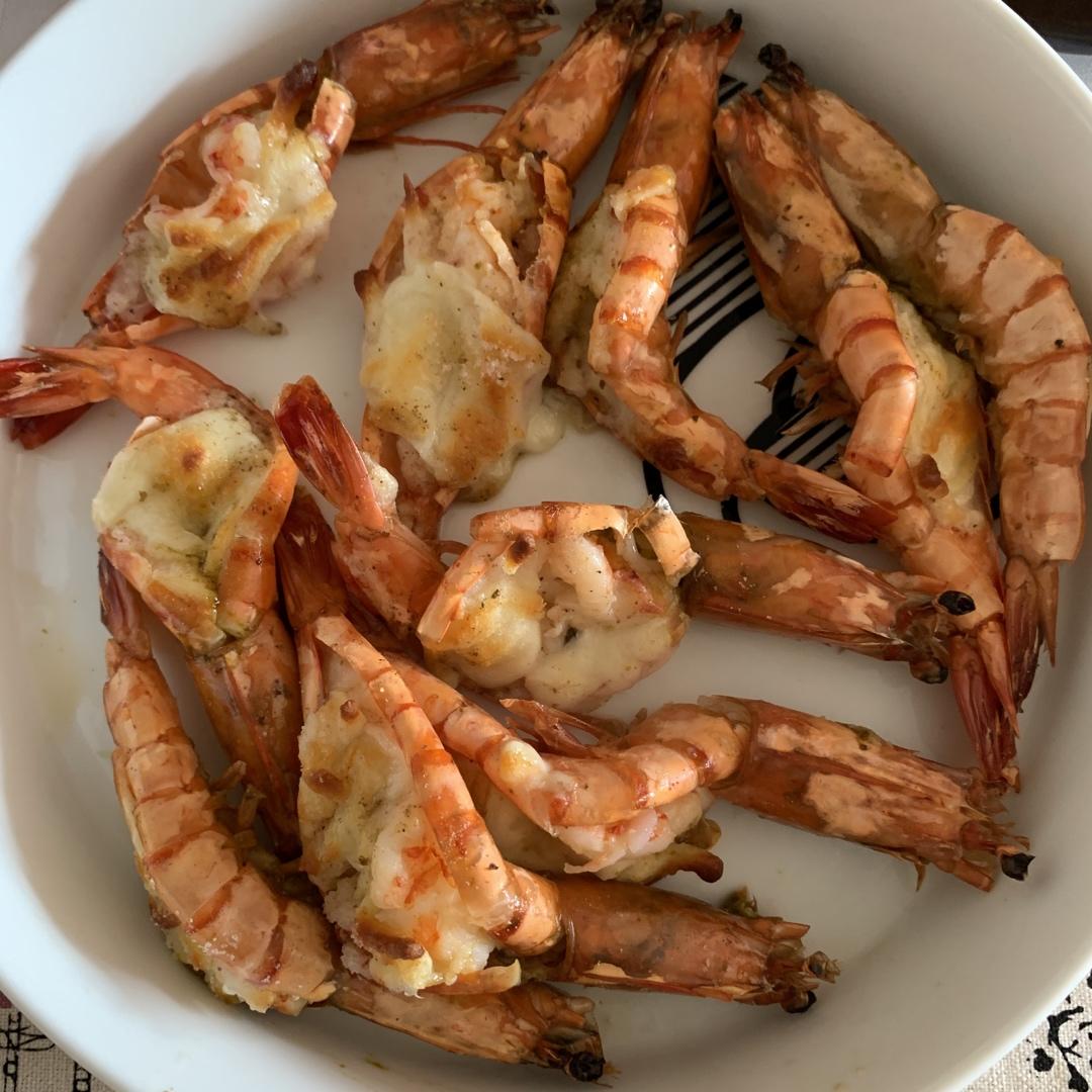 奶酪焗虾【北鼎烤箱食谱】