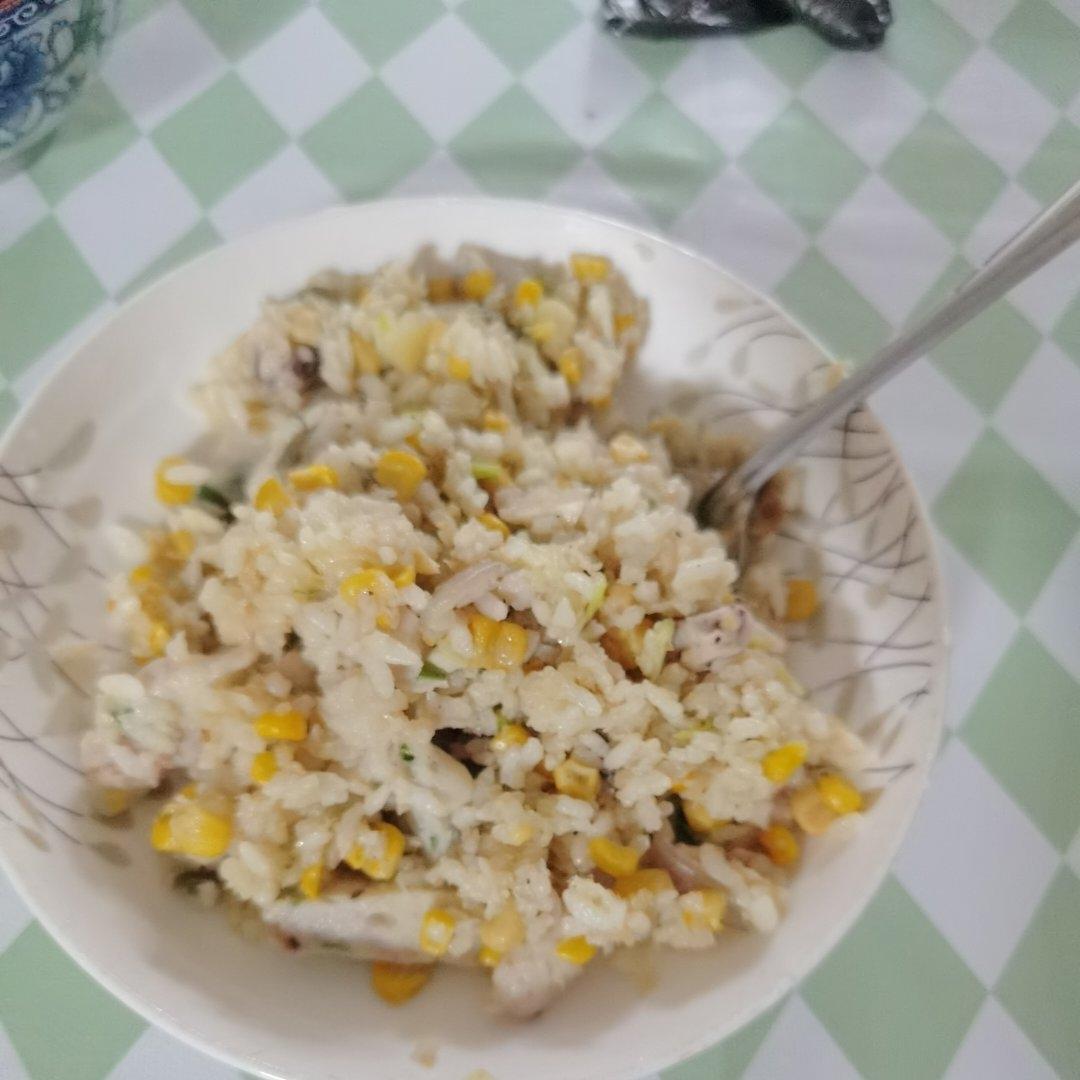 低脂三文鱼炒饭