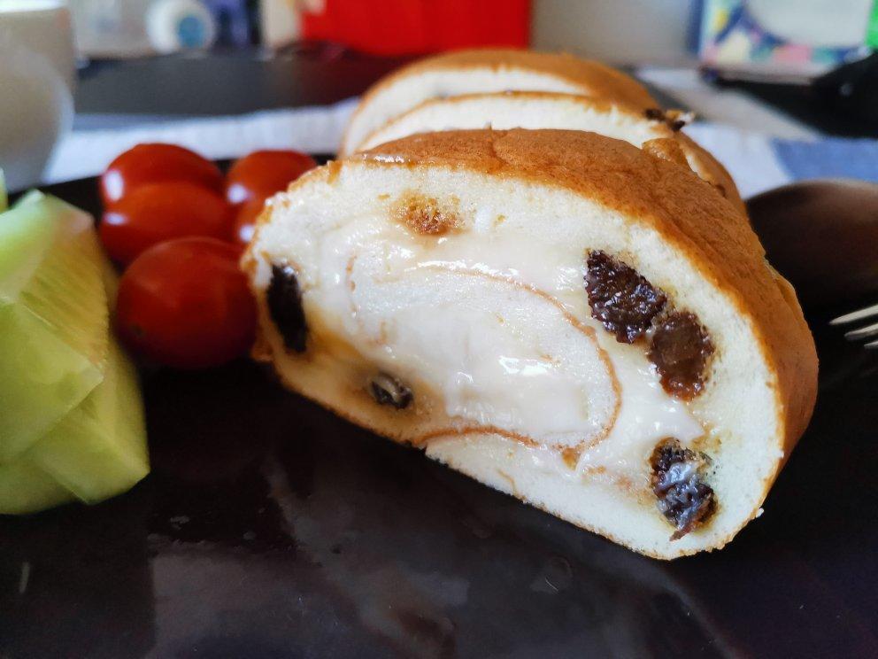 材料最简单的【低卡蛋糕卷】卡仕达戚风卷