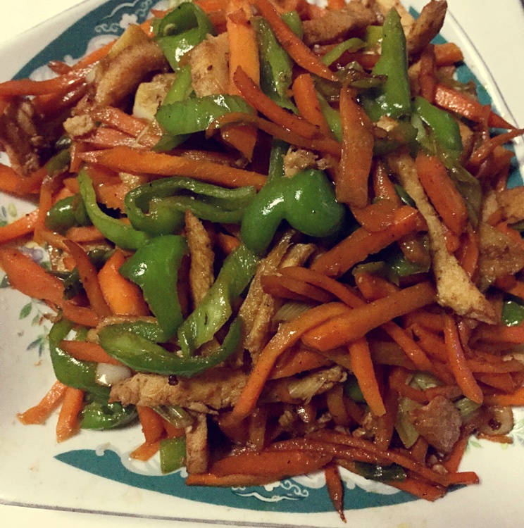 青椒鸡肉胡萝卜