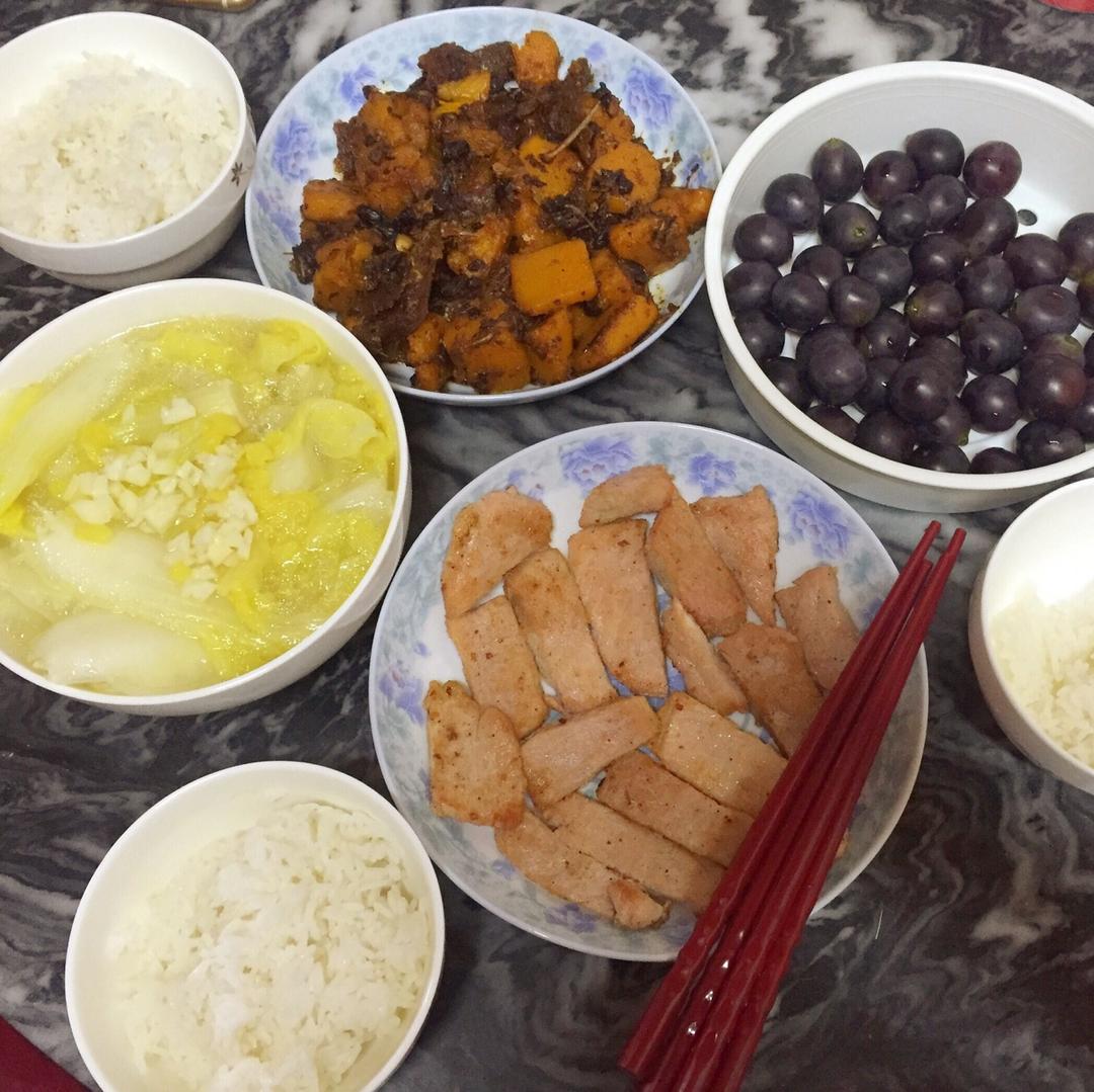 豆豉鲮鱼炒南瓜