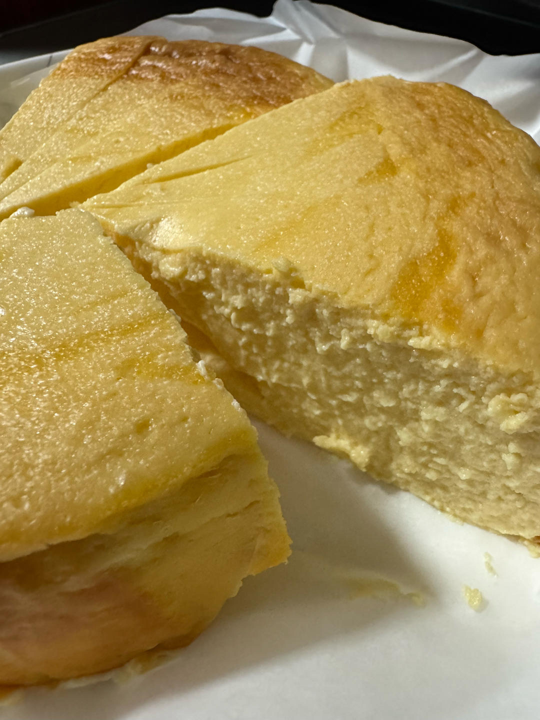 低碳下午茶！（生酮keto）低碳者都吃点啥-柔润软嫩细腻绵长浓郁厚重的低碳断糖生酮超级友好的无敌能量炸弹六寸无粉重芝士蛋糕！（烤乳酪蛋糕/烤芝士蛋糕/脂肪炸弹）