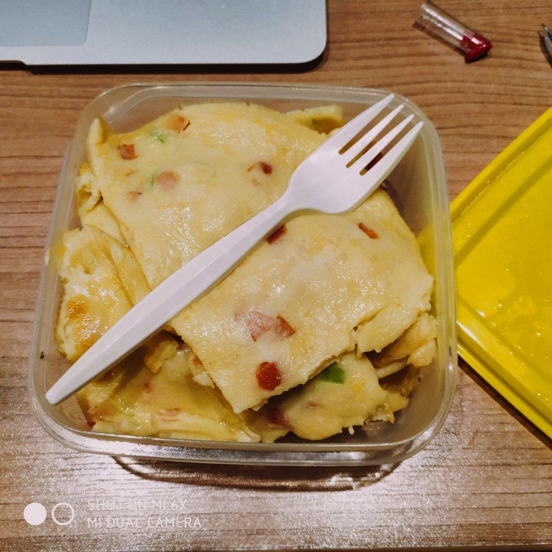 培根香葱鸡蛋饼