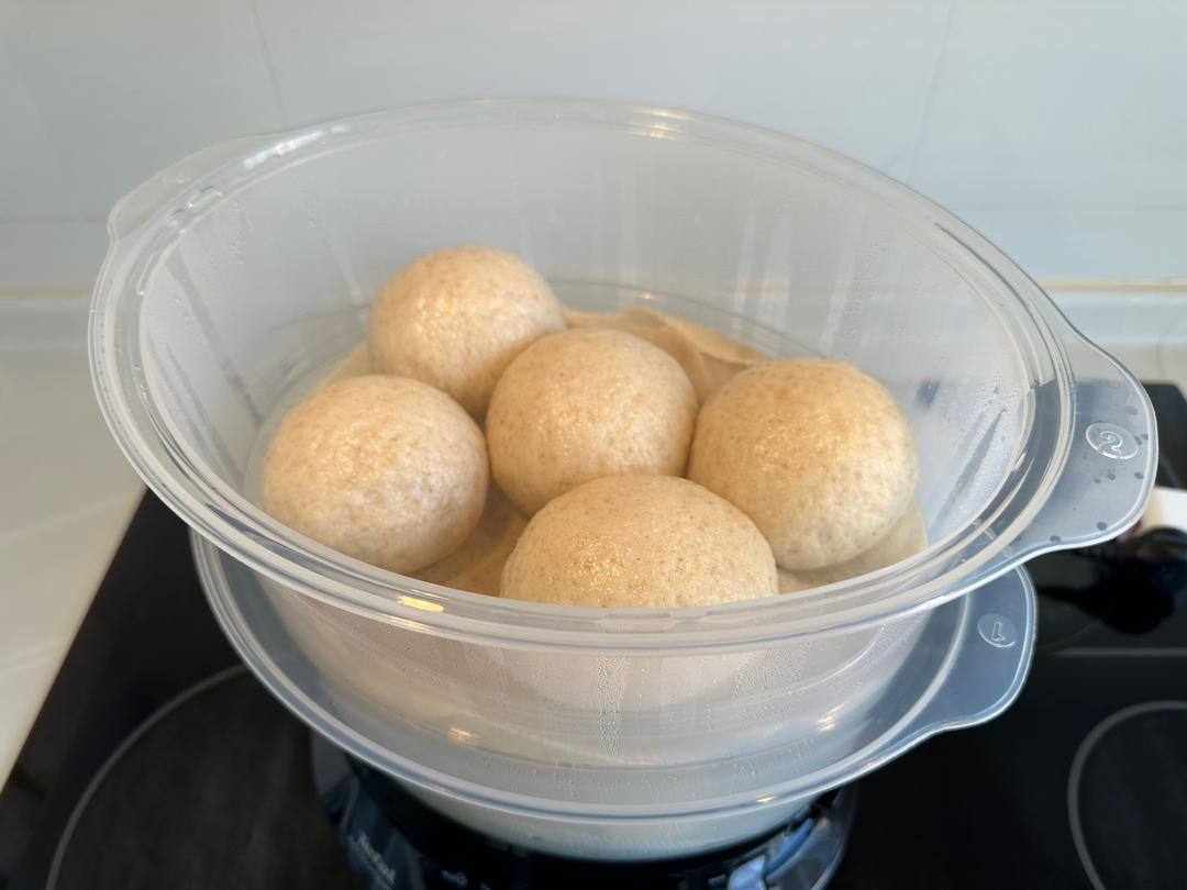 无油无糖松软的全麦馒头