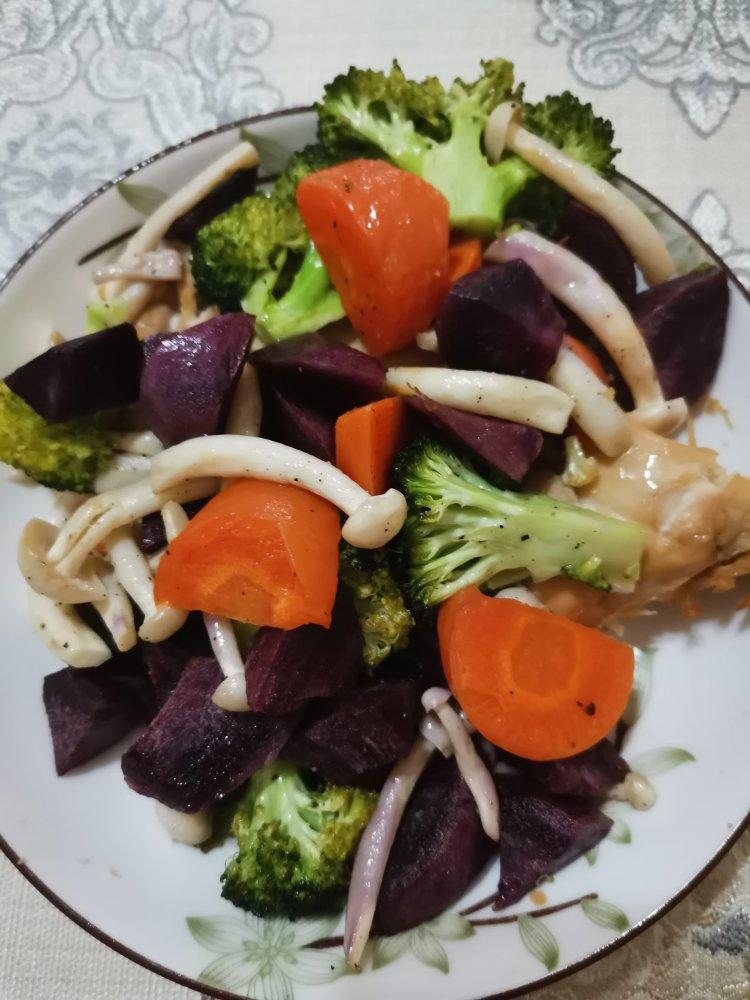 减脂烤杂蔬【松下微蒸烤箱DS900】