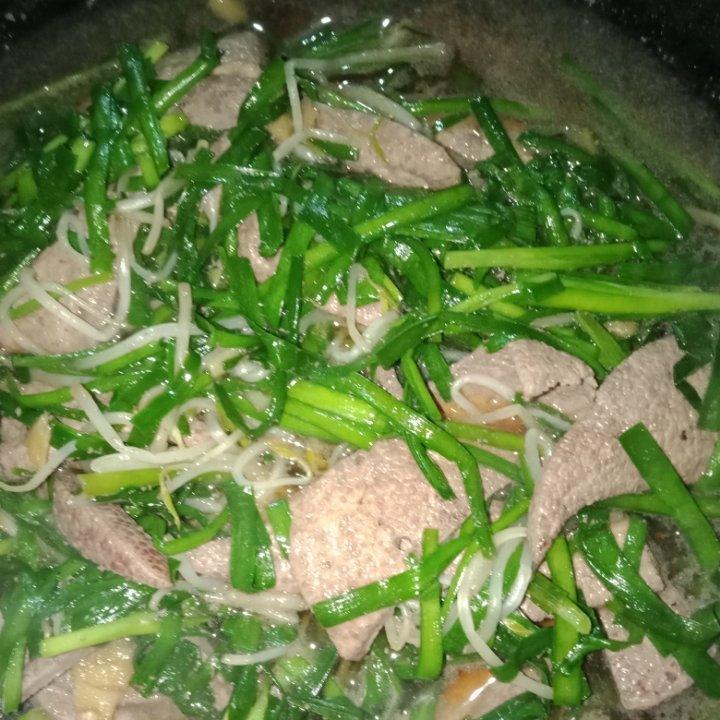 韭菜炒猪肝 下饭菜
