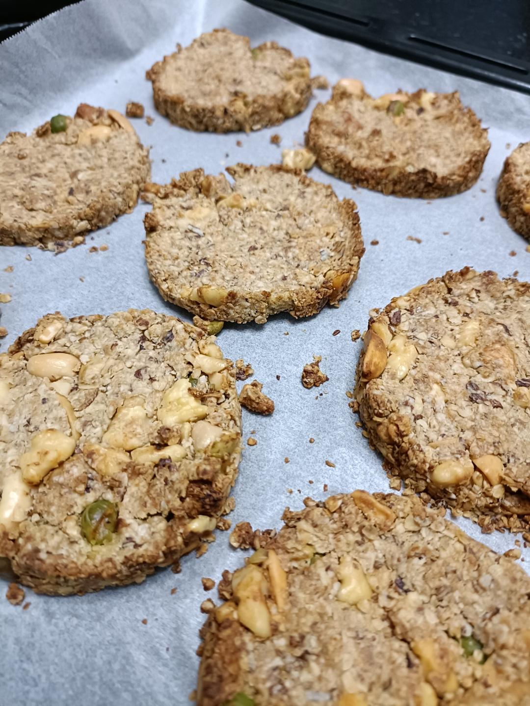 无糖低油减脂燕麦饼干