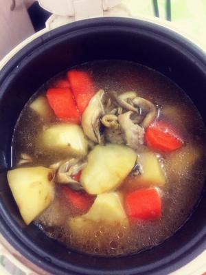 土豆西红柿蘑菇番茄汤（电饭锅版）的做法 步骤4