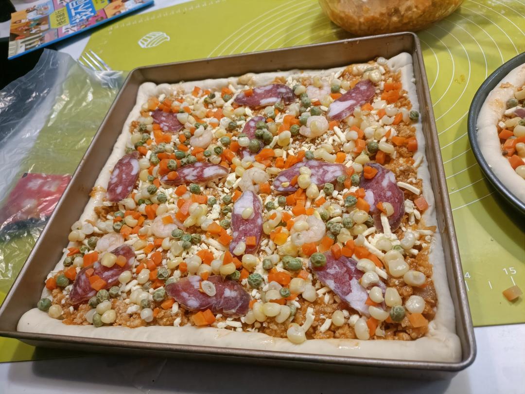 儿子说比BSK好吃的披萨（含披萨酱、饼底做法）