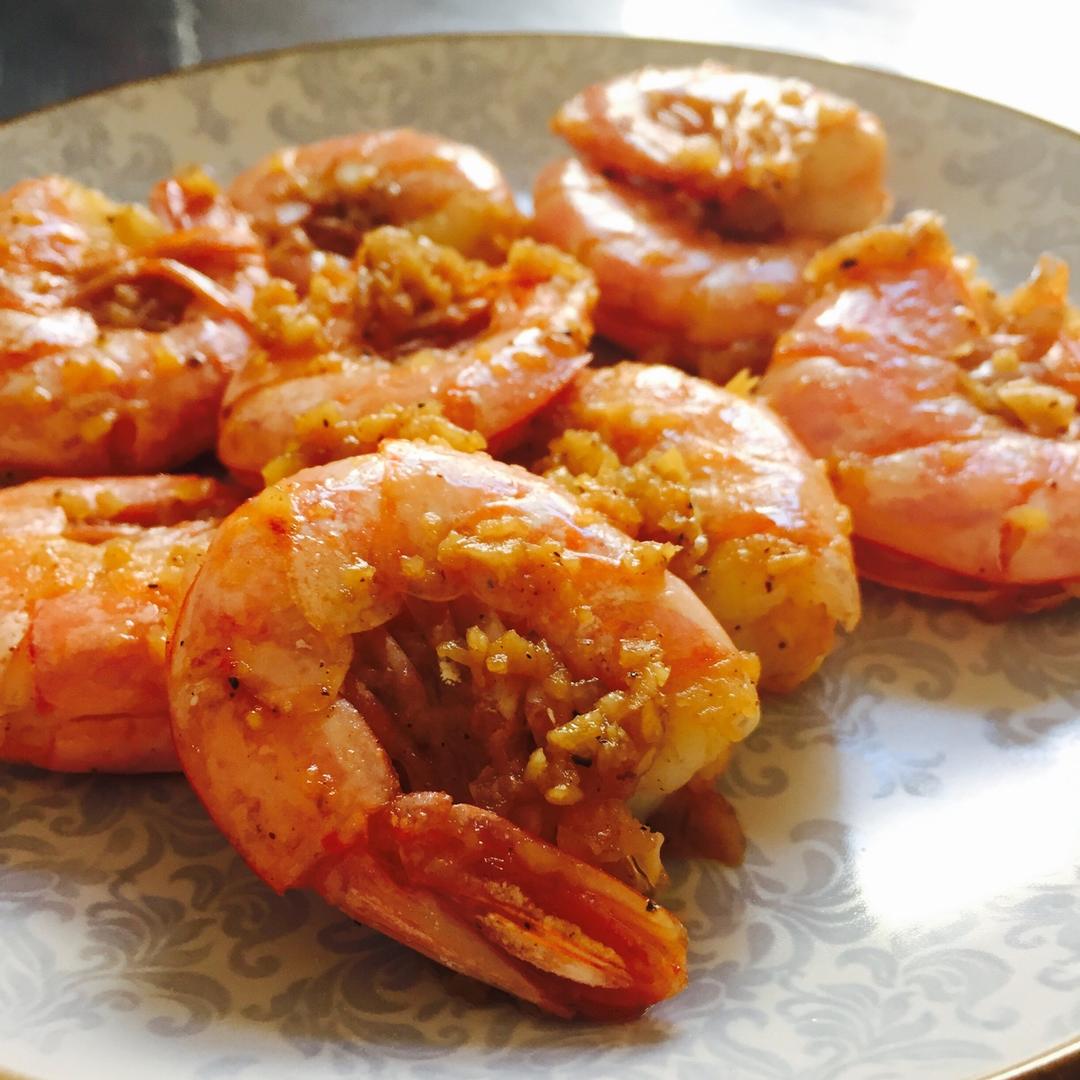 mooooooening做的开背蒜香虾