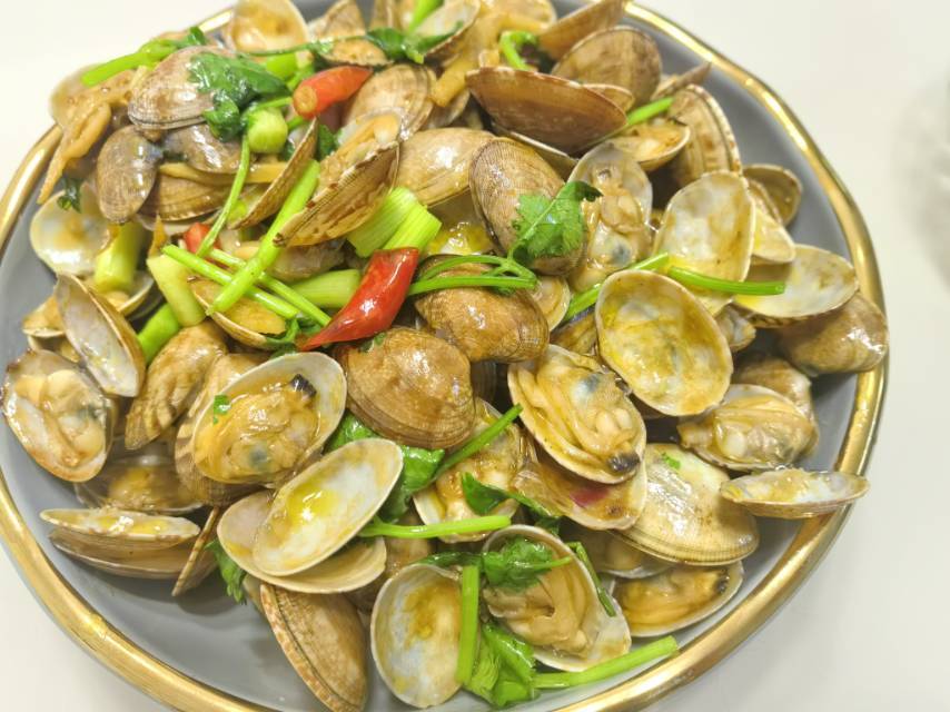5分钟快手菜❗️秒杀路边摊爆炒花甲～好吃到爆
