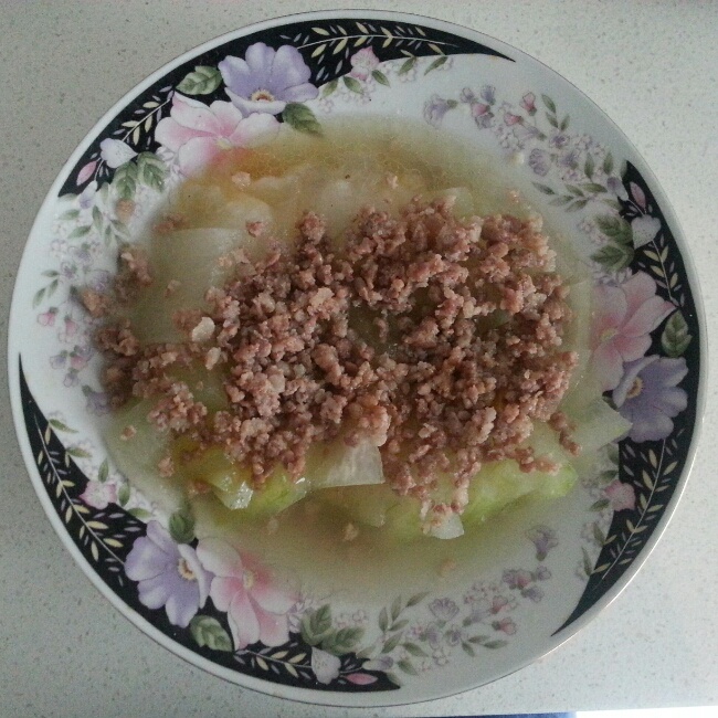 肉末蒸冬瓜