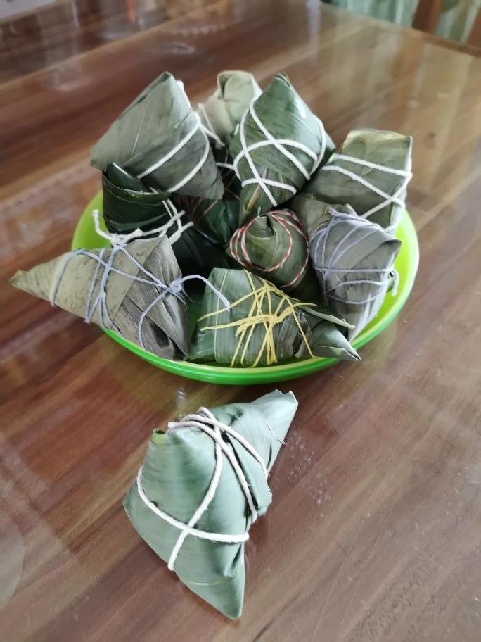 紫薯西米水晶粽