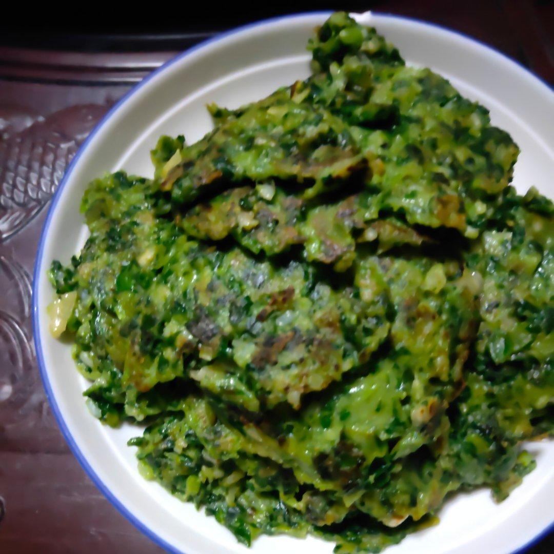 喜欢酸的甜做的鸡毛菜软饼