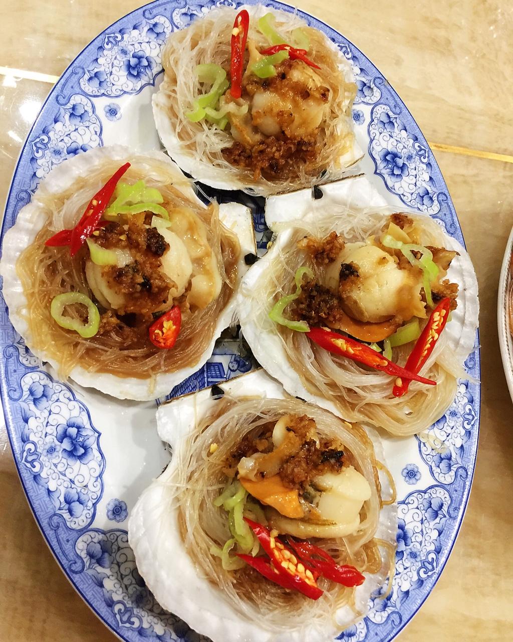 蒜蓉粉丝蒸扇贝