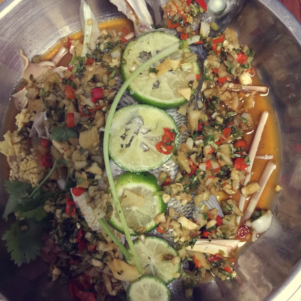 泰式青柠檬蒸鱼