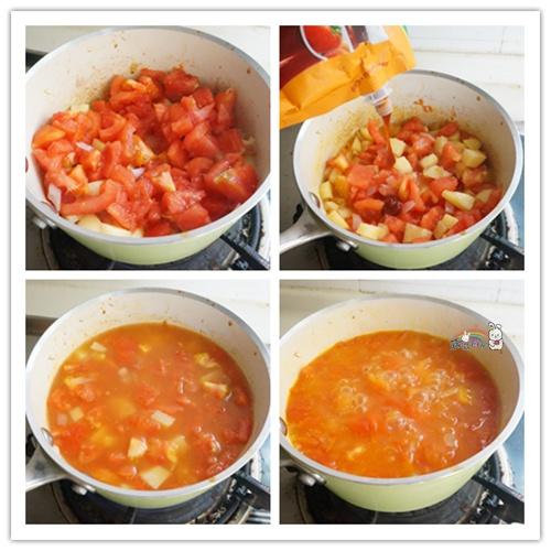番茄浓汤的做法 步骤3