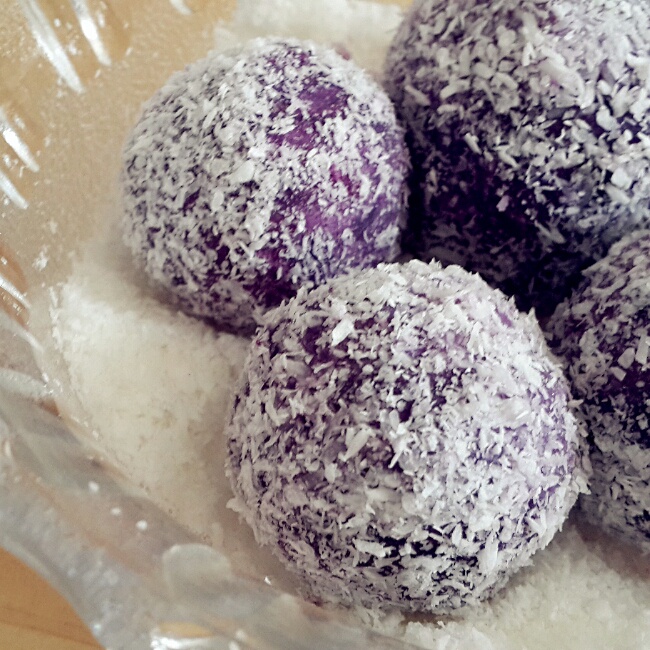 【紫薯椰蓉球 – 悠闲的下午甜点】