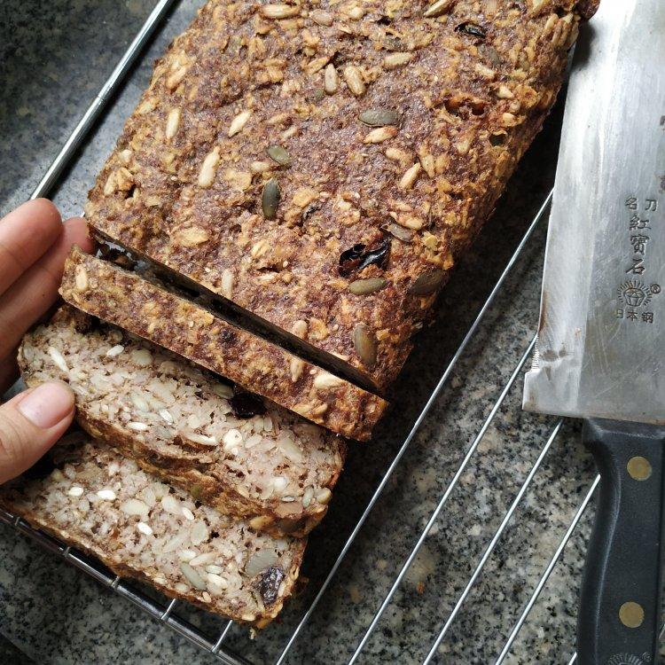 无面粉高纤能量面包丨健康·烘焙
