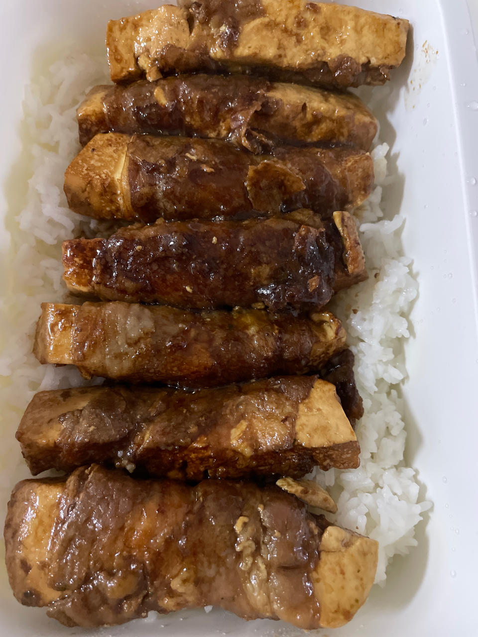 酱汁浓郁～好吃又美味！肥牛豆腐卷～绝了