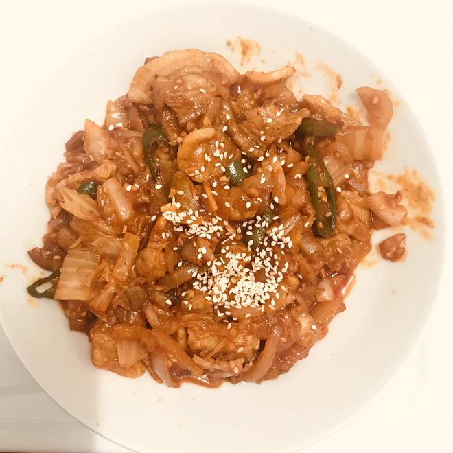 韩式辣炒猪肉的做法