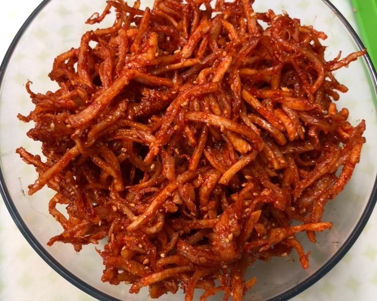 辣拌鱿鱼丝的做法