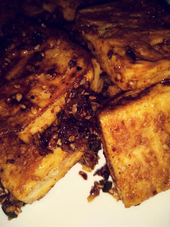 香煎孜然豆腐