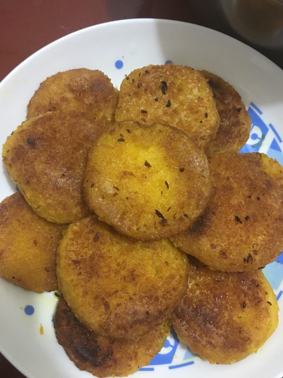 雪花南瓜饼