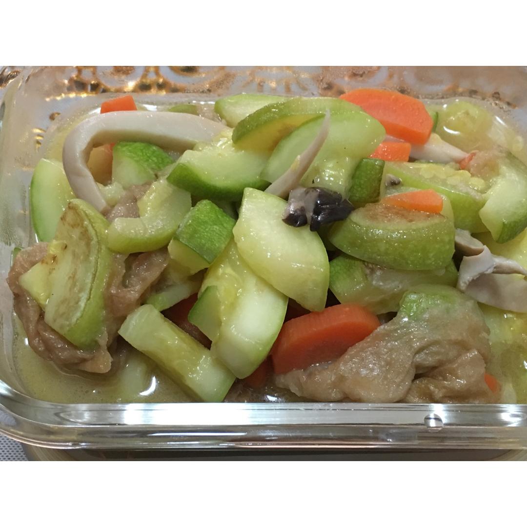 丝瓜油面筋