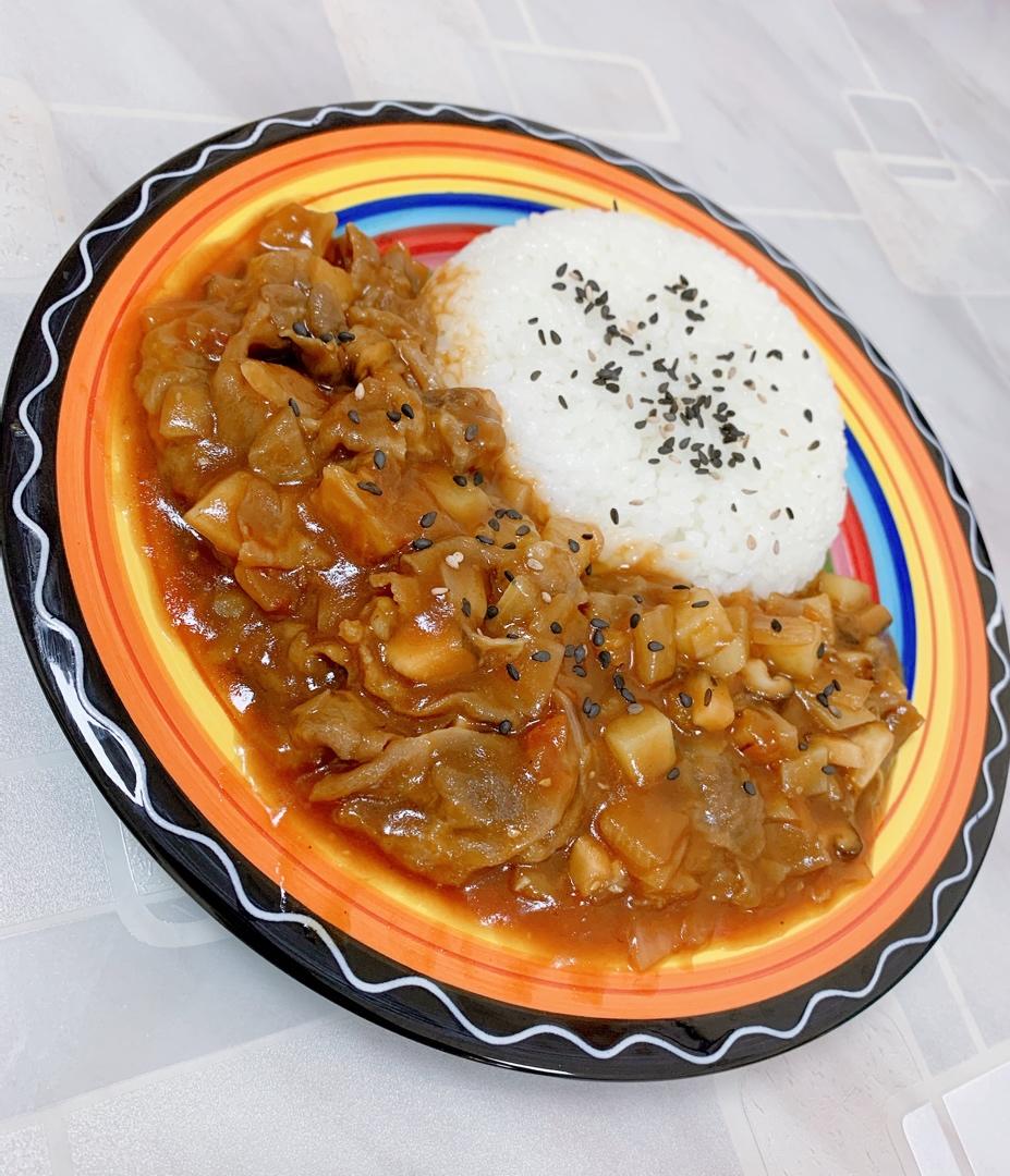 超快手的番茄土豆肥牛饭