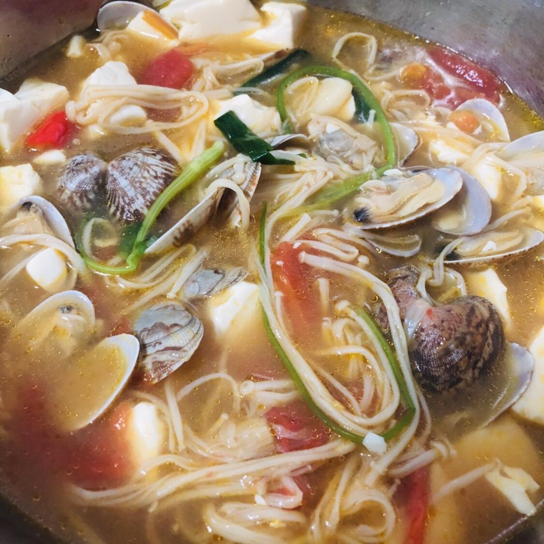 蛤蜊豆腐汤(减肥)