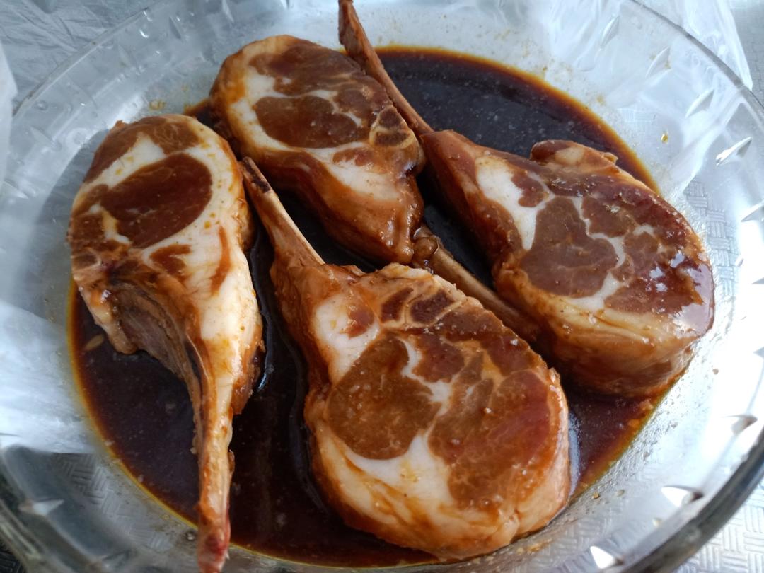 超简单 空气炸锅烤羊排