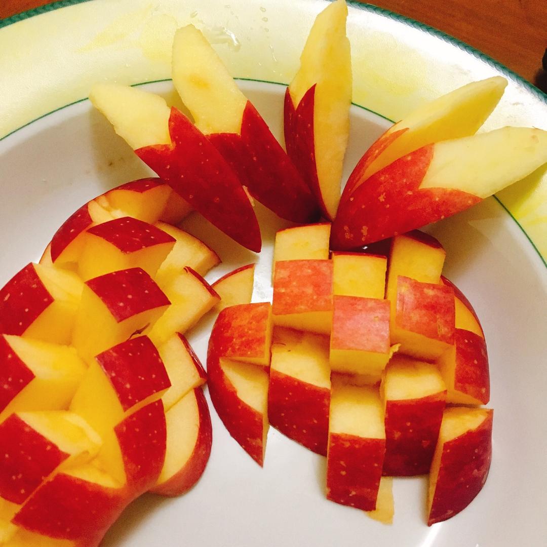 柒何做的花式切苹果