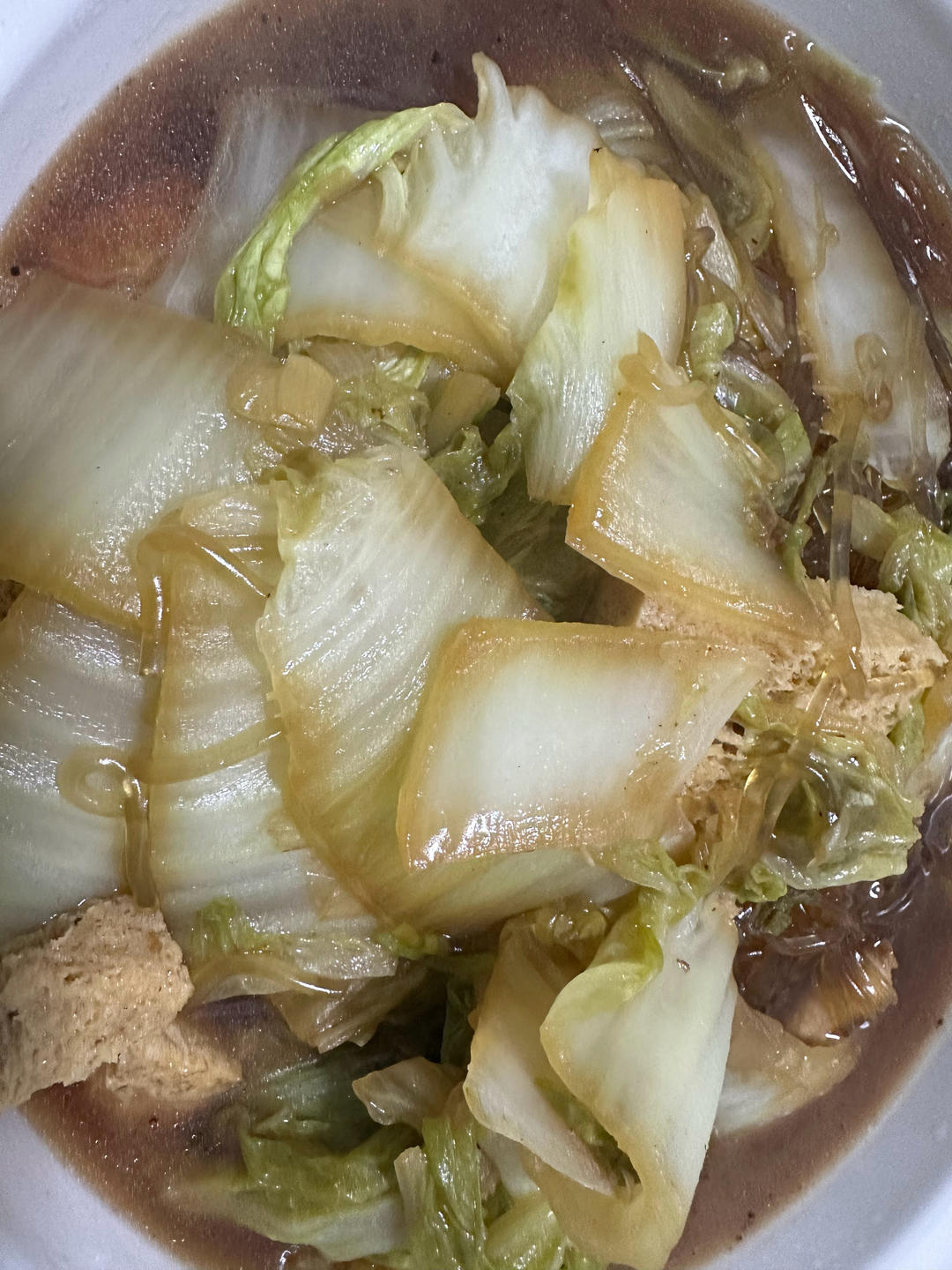 白菜冻豆腐炖粉条