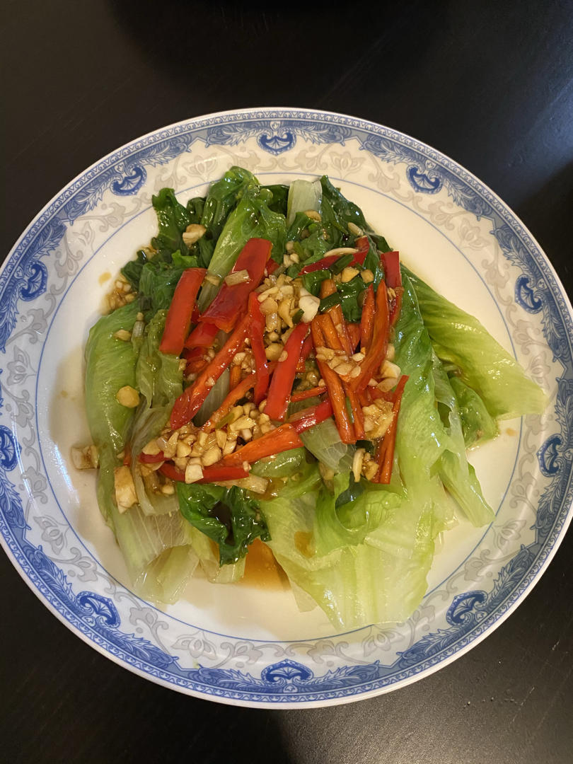 白灼生菜