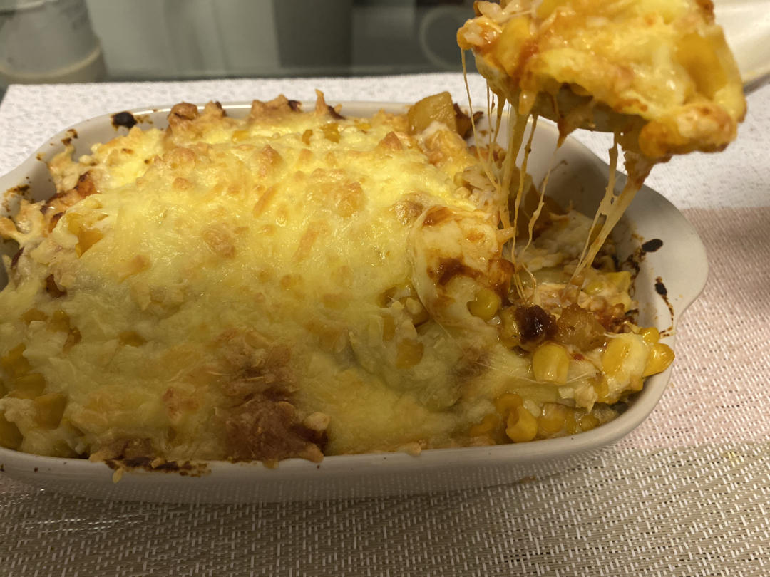 番茄鸡肉浓情焗饭【两人份】