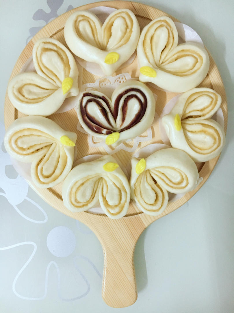 好看又好吃的心❤豆沙包