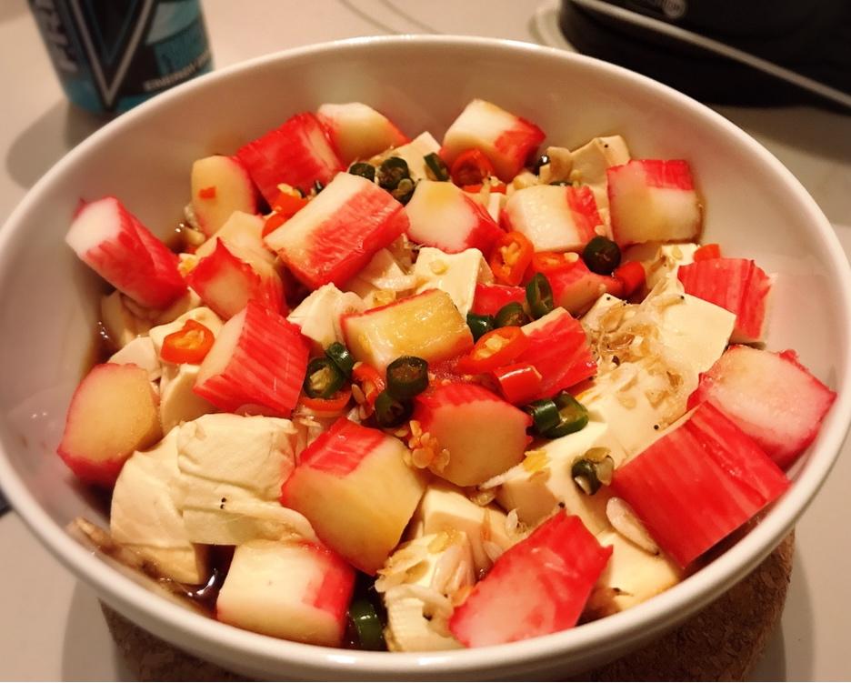 虾米辣椒蒸豆腐