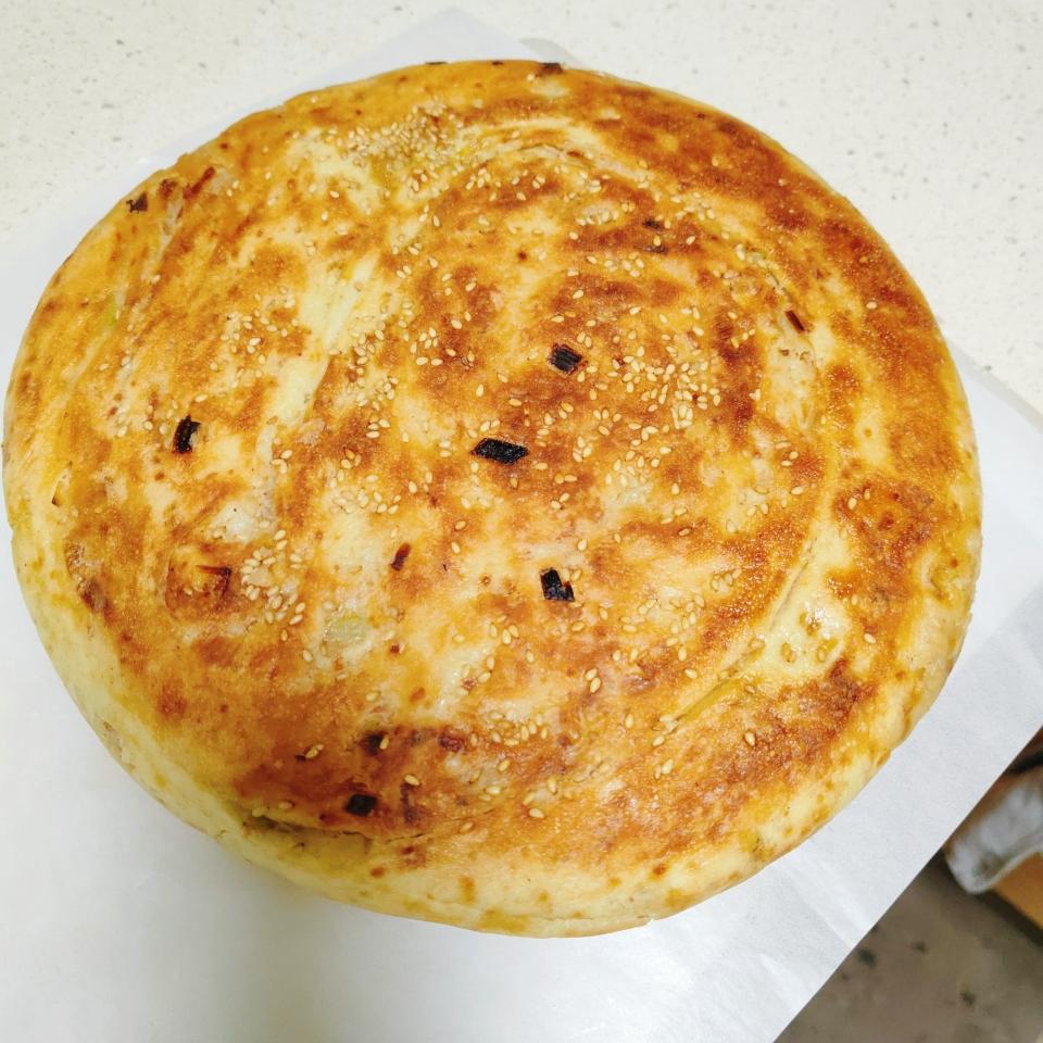 发面葱花大饼
